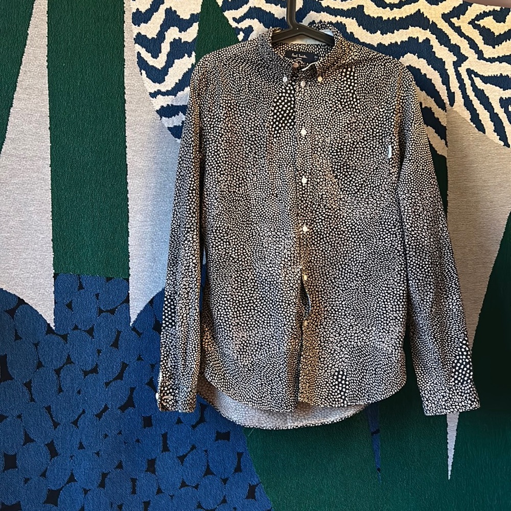 Small Paul Smith Jeans Black & Tan patterned button down